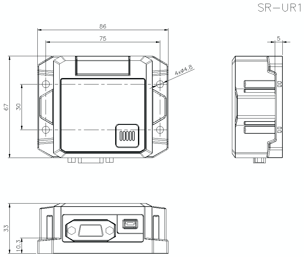 尺寸:USB转换器| KEYENCE美国- 欧宝OB娱乐